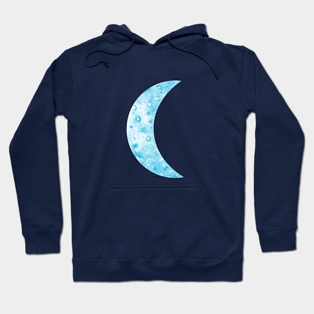 crescent moon Hoodie by shoko